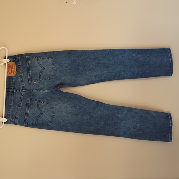 Levi's 514 Straight Distressed Jeans 16 Regular W28 x L28 Blue - Picture 12 of 16